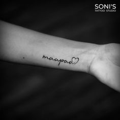 a person's arm with a tattoo on it that says, nappaa