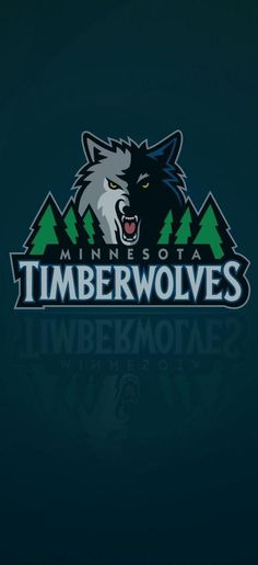 the minnesota timberwolves logo on a dark background