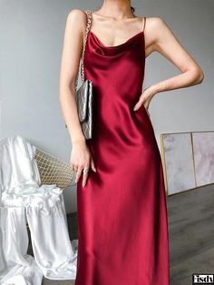 Fisdy - Elegant Three-Piece Outfit Dress Loungewear Dress, Red Slip Dress, Long Sleeve Evening Gowns, Backless Bodycon Dresses, Dress Collar, Long Sleeve Cocktail Dress, Long Sleeve Dress Formal, Dress Backless, Long Evening Gowns