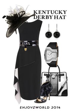 Derby Outfits For Women, Kentucky Derby Attire, Kentucky Derby Style, Derby Ideas, Asymmetrical Dresses, Black Heeled Sandals