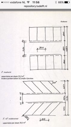 the diagram shows how to draw an area with different sections and measurements for each section