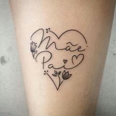 a small tattoo on the leg of a woman