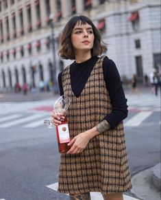 Dresses With Oxfords, Fleabag Style, Denim Dress Winter Outfit, Santa Helena, Fall Winter Wardrobe, October 20, New Wardrobe, Outfits Casuales, Get Dressed