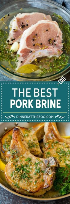 the best pork brine with lemons and parsley