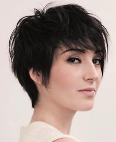 60 Unbeatable Short Hairstyles for Long Faces [2024] Cut Long Bangs, Pixie Haircut With Long Bangs, Haircut With Long Bangs, Bangs Black Hair, Bangs Ideas, Short Shaggy Haircuts, Haircut Styles For Women, Longer Pixie Haircut