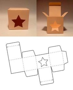 the instructions for how to make an origami box that looks like a star