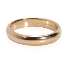 Tiffany & Co. Classic Band Wedding Band In 18k Rose Gold Rose Gold / Wedding Band Tiffany &Amp; Co. Elegant Wedding Band With Smooth Finish, Wedding Band With Smooth Finish, Wedding Ring With Smooth Finish And Round Band, Luxury Oval Wedding Ring, Luxury Wedding Rings With Shiny Finish, Classic Wedding Rings With Polished Finish, Luxury Oval Gold Wedding Ring, Luxury Wedding Jewelry With Smooth Finish, Classic Wedding Jewelry With Polished Finish