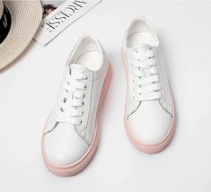 Monrroy Women's Leather Flat Comfortable Soft Sneaker Shoes | Ultrasellershoes.com – Ultra Seller Shoes Leather Flats Women, Sneaker Shoes, Leather Flats, Women's Sneakers, Season Spring, Leather Women, Womens Sneakers, Shoes Sneakers, Split