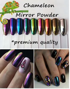 Chameleon Powder Color-Changing Mirror Chrome Pigment Dust | Etsy Nail Design Ideas 2023, Badass Nails, Summer Nail Design Ideas, Jackson Chameleon, Acrylic Nails Stiletto, Chameleon Nails, Funky Colors, Colors Nails, Metallic Nail Art