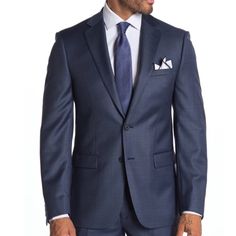 Free Shipping On New Accounts When Using Code Santanajjt While Making The New Account. $4.99 Shipping Available Fridays And Sundays, Ask For Discount, You Can Also Bundle At No Additional Cost. Priority Mail Shipping *Smoke And Pet Free Home Style A Polished And Professional Look For Your Next Event When You Sport This Timeless Wool Slim Fit Jacket. Fit: This Style Fits True To Size. Slim Fit. Notch Collar. Long Sleeves With Four Nonfunctional Buttons. Two Button Closure. 3 Outer Pockets. 3 Inner Pockets. Side Vents. Wool Construction. Lined. Size: 42 Size Type: Regular Style: Blazer Linen Sport Coat, Dark Gray Suit, Blue Jacket Men, Mens Fashion Business, Mens Blazer Jacket, Mens Suit Jacket, Beige Blazer, Style Blazer, Slim Fit Jackets