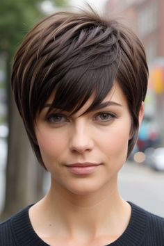 29+ Short Shag Haircuts 12 Shag Layered Hairstyles, Choppy Bob Hairstyles For Fine Hair, Shaggy Bob Haircut, A Hairstyle, Short Shag Hairstyles, Short Shag, Choppy Bob Hairstyles