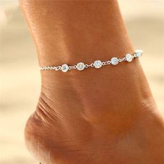 Trendy Fashion Rhinestone Anklet Dainty Ankle Bracelet Chain Simple Barefoot Bling Gold Silver , Jewelry & Watches Adjustable Alloy Anklet As Gift, Summer Silver Alloy Bracelets, Adjustable Alloy Anklets For Gift, Adjustable Alloy Anklets For Party, Elegant Alloy Anklets For Summer, Elegant Summer Alloy Anklets, Adjustable Alloy Summer Anklets, Summer Adjustable Alloy Anklets, Silver Alloy Anklet As Gift