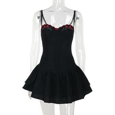 Please refer to our sizing chart for a guideline when choosing a size. 5 business days order processing time. 90% polyester 10% spandex Chic Fitted Suspender Dress With Bow Straps, Fitted Suspender Dress With Bow Straps, Fitted Suspender Dress With Bow Straps For Party, Flirty Fitted Dress With Bow Straps, Fitted Mini Dress With Bow Straps For Summer, Fitted Suspender Dress With Bow Spaghetti Straps, Floral Embroidered Mini Dress With Spaghetti Straps For Parties, Party Mini Dress With Floral Embroidery And Spaghetti Straps, Party Mini Dress With Spaghetti Straps And Floral Embroidery