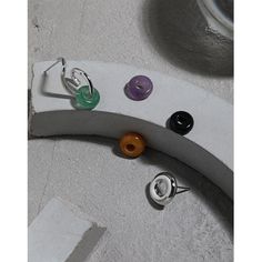 Show your individuality and appreciation for art! Very stylish and original asymmetrical Natural Agate & Sterling Silver Stud Earrings - an abstract piece of artwork for your ears! Note: you must select an earirng and a donut separately and add them individually into the cart to purchase the erring with a stone donut with the earring. 925 Sterling Silver 18K Gold or Rhodium Electroplating Natural Agate in your choice of colors Main Stone Quantity: 1 Solid 925 Sterling Silver Earring Backs Earrin Modern Round Pendant Earrings As Gift, Modern Pendant Earrings As Gift, Contemporary Single Round Earring, Modern Silver Earrings With Gemstone, Modern Silver Gemstone Earrings, Contemporary Circular Jewelry As Gift, Silver Minimalist Earrings With Natural Stones, Tarnished Jewelry, Circle Earrings Studs