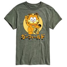 He'll love showing off his favorite feline with this Men's Garfield Lucky Cat Garfield Graphic Tee. FEATURES Crewneck Short sleevesFABRIC & CARE Cotton, polyester Machine wash Imported Size: XXL. Color: Green. Gender: male. Age Group: adult. Mens Back, Crazy Dog, Lucky Cat, How To Show Love, Mens Crew Neck, Military Green, Dye T Shirt, Men Short Sleeve, Mens Long Sleeve