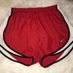 Almost Brand New. Worn A Few Times. Nike Red Sporty Shorts, Nike Red Sporty Athletic Shorts, Nike Sporty Red Athletic Shorts, Nike Red Athleisure Athletic Shorts, Sporty Red Athletic Shorts For Spring, Red Stretch Nike Athletic Shorts, Nike Red Stretch Athletic Shorts, Nike Red Workout Shorts, Girlfriend Clothes