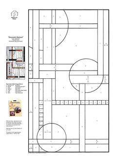 the floor plan for an indoor basketball court with two hoops on each side and one in