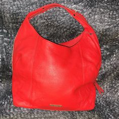 Brand New Never Used Color: Real Red 11" H X 13" W X 5" D - Approx. 9" Handle Drop. Dust Bag Size Estimated (Pie) Designer Red Soft Leather Shoulder Bag, Designer Red Shoulder Bag In Soft Leather, Designer Red Bag For Everyday Use, Designer Red Bag For Everyday, Modern Red Shoulder Bag With Gold-tone Hardware, Modern Red Shoulder Bag With Leather Handles, Modern Red Bags With Gold-tone Hardware, Modern Red Hobo Bag With Double Handle, Modern Red Hobo Bag