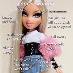 an image of a doll with words about it