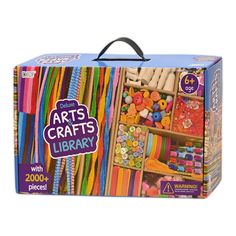 PRICES MAY VARY. MORE CRAFT SUPPLIES: With over 2,000 pieces, it includes everything preschool kids need for craft project. GREAT GIFT: Portable box with handle, it will be your best choice for gift CREATIVITY & INNOVATION: Create and make exquisite handicrafts in joy. All IN ONE: Comes with Everything you need. Crystal plastic diamond, Colorful Wooden Popsicle Sticks, etc. MULTIMEDIA: It is also a sewing set, homeschool craft set, art vault library. Darnassus 2000+ Craft Kit Library. Unleash yo Library Crafts, Homeschool Crafts, Art And Craft Materials, Art & Craft Kit, Science Kits, World Crafts, Miniature Gift, License Plate Covers, Craft Set