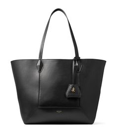 Find JIMMY CHOO Diamond Medium Leather Tote Bag on Editorialist. The Jimmy Choo Diamond tote bag is crafted from supple calfskin. This tote features a top handle, a logo and paneled detailing. Heels And Bags, Jimmy Choo Bag, Beige Bag, Black Leather Tote Bag, Diamond Collection, Bag Icon, Black Tote Bag, Leather Tote Bag, Womens Tote Bags