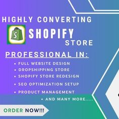 the shopify store is open for business