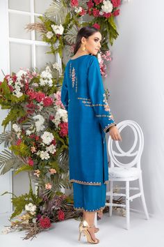 Pakistani Designer Online | Sarosh Salman | Luxury Pret & Wedding Wear Luxury Pret, Simple Work, Designer Outfit, Suit Pattern, Chiffon Collection, Embroidered Blouse Designs, Embroidery Suits Design, Dress Indian Style, Russian Fashion