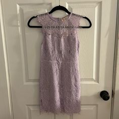 Lavender Lace Mini Dress, Brand New, Never Worn, Tags On. Size Medium But Runs Small, Fits Like A Small. Dresses Lavender, Lace Mini Dress, Color Purple, Colorful Dresses, Lavender, Size Medium, Mini Dress, Brand New, Womens Dresses