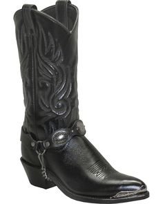 Sage by Abilene Boots Women's Concho Harness Boots, Black Women's Cowboy Boots, Black Cowgirl Boots, Black Leather Cowboy Boots, Boots Country, Black Cowgirl, Womens Cowgirl Boots, Black Cowboy Boots, Dr Shoes, Boot Barn