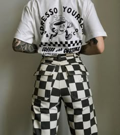 American Traditional Tattoo Ideas, Traditional Tattoo Ideas, Checkered Pants, Pastel Outfit, American Traditional Tattoo, Alt Fashion, Swaggy Outfits, American Traditional, Grunge Style