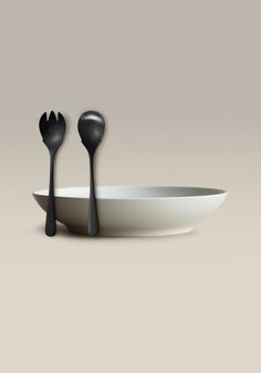 fog-matte-black Fork And Spoon, Serving Fork, Forks And Spoons, Crafts Beautiful, Serving Utensils, Serving Spoons, In Style, Serving Bowls, Matte Black