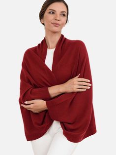 Wine Red Wearable Cashmere Wrap Evening Shawls Cashmere, Luxury Wrap Cardigan For Fall, Luxury Elegant Cashmere Shawl, Luxury Wrap Sweater For Women, Luxury Wrap Outerwear For Layering, Luxury Wraps For Layering In Fall, Luxury Cashmere Shawl For Layering, Luxury Cashmere Wraps For Winter, Luxury Cashmere Classic Shawl