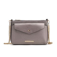 Our Maribel 3-in-1 Crossbody bag is the most chic, compact crossbody to keep you organized on the go. Designed with gold-tone hardware and crafted from high-quality vegan pebbled leather, it can be worn in three different ways. Wear the crossbody bag on its own for a chic take on minimalism. Unzip it to reveal a fully lined interior with a wall-zippered pocket and a slip pocket. When your mood strikes, attach the envelope clutch to the front slip pocket. For days you want to travel light, use th Gold Crossbody Flap Bag For Mobile Phone, Gold Crossbody Flap Bag With Phone Pocket, Modern Gold Flap Bag With Removable Pouch, Modern Gold Shoulder Bag With Mobile Phone Holder, Modern Gold Shoulder Bag For Mobile Phone, Gold Clutch With Metal Hardware, Elegant Crossbody Flap Bag With Cell Phone Pocket, Gold Flap Shoulder Bag With Metal Hardware, Gold Evening Bag With Cell Phone Pocket