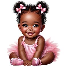 Cute Afro, Tutu En Tulle, Black Baby Art, Afro Puffs, African American Artwork, African Babies, Big Brown Eyes