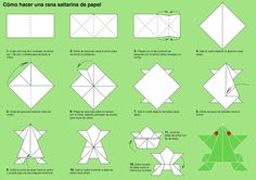 how to make an origami frog - step by step instructions for beginners