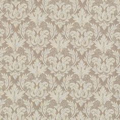 an old fashioned wallpaper pattern in beige and white