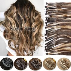 ad eBay - Russian Nano Ring Tip 100% Remy Human Hair Extensions Micro Loop Beads THICK 50G - Buy Now, click the link (eBay) Ponytail Wrap, Real Human Hair Extensions, Remy Hair Extensions, Remy Human Hair Extensions, 100 Remy Human Hair, Styling Products, Hair Beads, Real Human Hair, Wigs Hair Extensions