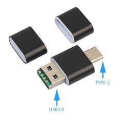 two different types of usb devices connected to each other with arrows pointing up at them