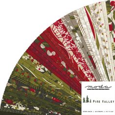 an assortment of fabric samples in red, green and white colors with the words moolle on them