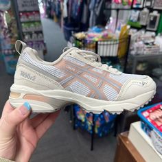 *Brand New* Never Been Worn, Still With Box. Women’s Asics Gel-1090v2 Size 7 In Color White/Maple Sugar. These Shoes Retail For $97 And We Are Asking $80 Or Your Best Offer! Casual Asics Sneakers With Vented Sides, Casual Beige Sneakers With Vented Sides, Asics Running Shoes For Streetwear, Asics Beige Low-top Sneakers, Asics Beige Running Sneakers, Casual Asics Sneakers With Ortholite Insole, Casual Sneakers With Gel Cushioning, Beige Low-top Asics Sneakers, Casual Asics Running Shoes