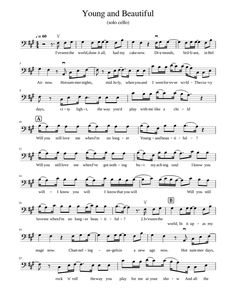 Young and Beautiful cello Choir Sheet Music Aesthetic, Lana Del Rey Flute Sheet Music, Lana Del Rey Violin Sheet Music, Lana Del Rey Sheet Music, Lana Del Rey Piano Sheet Music, Flutist Aesthetic, Cello Music Sheet, Young And Beautiful Aesthetic