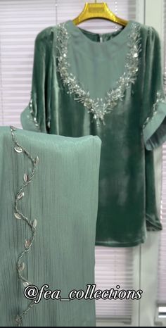 Latest Velvet Dresses Pakistani, Latest Velvet Suit Designs, Velvet Suit Design, Simple Dress Casual, Clothing Pattern Design, Embroidery Fashion Detail, Latest Dress Design, Beautiful Casual Dresses