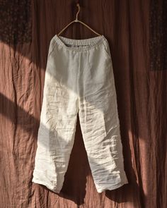 6 Wide-leg Linen Harem Pants For Loungewear, Beige Elastic Waistband Wide-leg Harem Pants, Casual Full-length Linen Harem Pants, Relaxed Fit Linen Wide-leg Parachute Pants, Silk Dress Short, Solid Color Pants, Casual Wide Leg Pants, Wide Leg Linen Pants, Summer Swim Suits