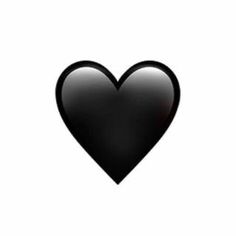 a black heart on a white background