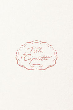 the logo for an italian restaurant called ella epictta, which is located in italy