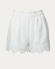 Tuck your favorite tee into these high-waist shorts for a more casual-cool feel. They'remade from broderie anglaise cotton-voile and embroidered with dainty flowers. The elasticated waistband is comfortable and flexible.12.5 Rise, 3 Inseam, 25 Leg opening Fore Broderie Anglaise Paperbag Short In White | White | Materials & Care Instructions: ['100% Cotton', 'Imported'] Spring Cotton Bottoms With Broderie Anglaise, Casual Cotton Bottoms With Broderie Anglaise, Spring Broderie Anglaise Bottoms For Daywear, Summer Lace Trim Shorts, Lace Trim Summer Shorts, White Cotton Shorts For Summer Outings, Casual Broderie Anglaise Bottoms For Spring, Spring Cotton Shorts With Lace Trim, Summer Daywear Shorts With Lace Trim