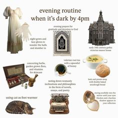 Gothic Activities, Victorian Core Aesthetic, Victorian Lifestyle, Victorian Manor, Evening Prayer, Evening Routine, Lace Gloves, What’s Going On, Ravenclaw