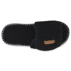 You won't want to take off these cozy scuff slippers from GaaHuu. SHOE FEATURES Easy slip on style Durable indoor/outdoor soleSHOE CONSTRUCTION Polyester berber upper & lining Memory foam-padded footbed Polyurethane outsoleFIT & SIZING GaaHuu Size ChartSHOE DETAILS Imported Machine wash, dry flat Peep toe Non-skid sole Hook-and-loop tape 0.375-in. platform Size: Small. Color: Grey. Gender: female. Age Group: adult. Black Slip-on Slippers For Indoor, Black Indoor Slip-on Slippers, Comfortable Indoor Slides With Round Toe, Comfortable Round Toe Slides For Indoor Use, Casual Slip-on Slippers With Plush Lining, Casual Closed Toe Slippers With Plush Lining, Comfortable Plush Lined Slippers For Loungewear, Indoor Black Slippers With Rubber Sole, Black Indoor Slippers With Rubber Sole