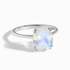 Moonstone Ring - Purity Luxury Moonstone Ring With Single Cut Diamonds, Luxury Diamond White Moonstone Ring Fine Jewelry, Moonstone Engagement Ring Rose Gold, Purity Ring, Silver Rings For Women, Moonstone Ring Sterling Silver, Gem Diamonds, Moonstone Engagement Ring, Blue Moonstone