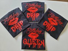 Birthday Drip tshirt, Birthday shirt Features: Unisex- S-2XL 100% pre shrunk cotton Seamless rib at neck Double needle stitching throughout  Tear away label  Classic Fit Drip Tshirt, Party T Shirts, Birthday Tshirts, Birthday Tee, Birthday Shirt, Drink Sleeves, Birthday Shirts, Womens Clothing Tops, Birthday Party